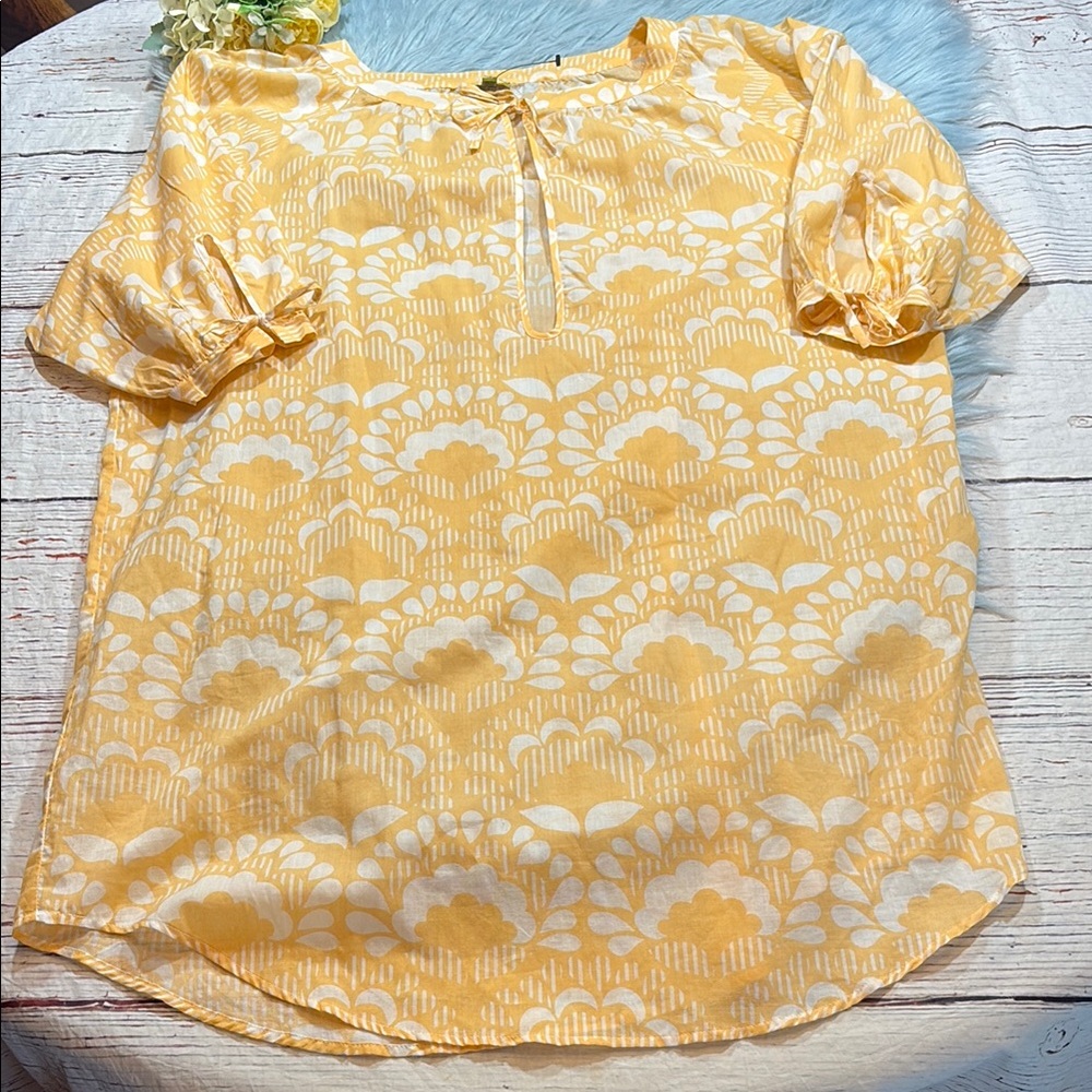 NWOT Echo Design Orange Pattern Dress sz M